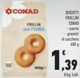 Conad Biscotti frollini Conad offerta