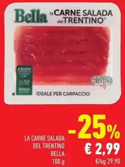 Conad La carne salada del trentino Bella offerta