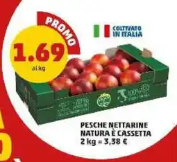 PENNY Pesche nettarine natura e cassetta offerta
