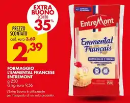 Italmark Formaggio L'Emmental Francese EntreMont offerta