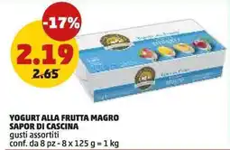 PENNY YOGURT ALLA FRUTTA MAGRO SAPOR DI CASCINA offerta