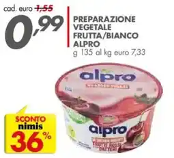 Italmark PREPARAZIONE VEGETALE FRUTTA/BIANCO ALPRO offerta