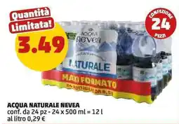 PENNY Acqua Naturale Nevea offerta