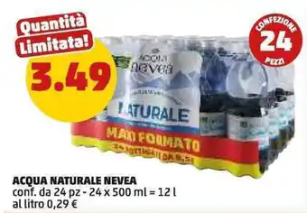 PENNY Acqua Naturale Nevea offerta