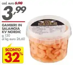Italmark Gamberi in salamoia KV Nordic offerta