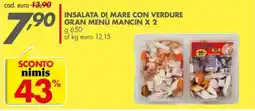 Italmark Insalata di mare con verdure Gran Menu Mancin offerta