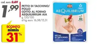 Italmark PETTO DI TACCHINO AEQUILIBRIUM AIA offerta