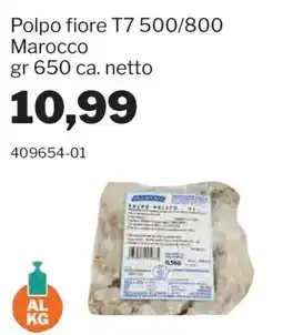 GrosMarket Polpo fiore T7 offerta