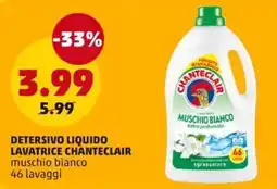 PENNY Detersivo liquido lavatrice Chanteclair muschio bianco offerta