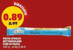 PENNY Pasta Sfoglia Rettangolare Fior di Pasta offerta