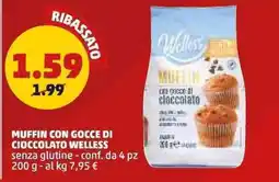 PENNY Muffin con gocce di cioccolato Welless offerta