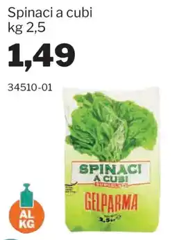 GrosMarket Spinaci a cubi Gelparma offerta