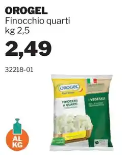 GrosMarket OROGEL Finocchio quarti offerta