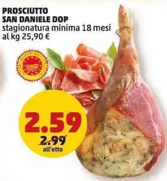 PENNY Prosciutto San Daniele DOP offerta