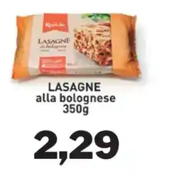 GrosMarket Ricciolo Lasagne alla bolognese offerta