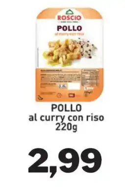 GrosMarket Roscio Pollo al curry con riso offerta
