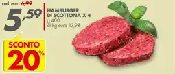 Italmark HAMBURGER DI SCOTTONA offerta