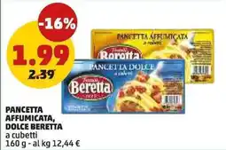 PENNY PANCETTA AFFUMICATA, DOLCE BERETTA offerta