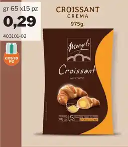 GrosMarket Mongelo Croissant con crema offerta