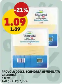 PENNY PROVOLA DOLCE, SCAMORZA AFFUMICATA VALBONTÀ offerta