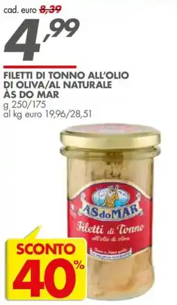 Italmark Filetti di Tonno AS do MAR offerta