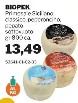 GrosMarket BIOPEK Primosale Siciliano classico, peperoncino, pepato offerta