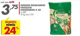 Italmark Grissini Rosmarino Fagolosi GrissinBon offerta