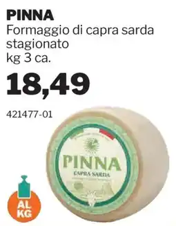 GrosMarket PINNA Formaggio di capra sarda stagionato offerta