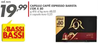 Italmark Capsule caffè espresso barista L'OR offerta