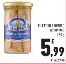 Conad Filetti di sgombro As do Mar offerta