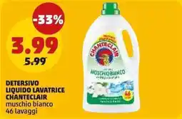 PENNY Detersivo liquido lavatrice Chanteclair muschio bianco offerta