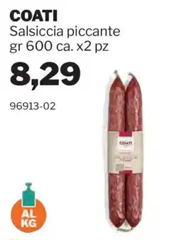 GrosMarket COATI Salsiccia piccante offerta