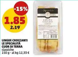 PENNY LINGUE CROCCANTI LE SPECIALITÀ CUOR DI TERRA classiche offerta