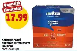 PENNY Capsule Caffè Crema e Gusto Forte Lavazza offerta