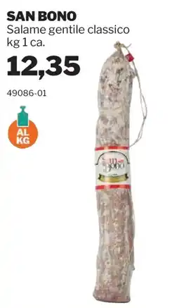 GrosMarket SAN BONO Salame gentile classico offerta
