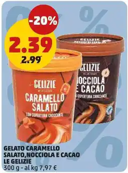 PENNY Gelato Caramello Salato, Nocciola e Cacao Le Gelizie offerta