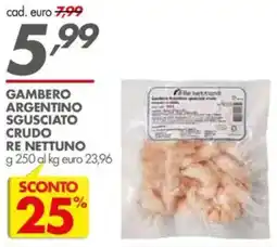 Italmark Gambero Argentino Sgusciato Crudo Re Nettuno offerta