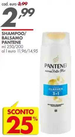 Italmark Shampoo/balsamo Pantene offerta
