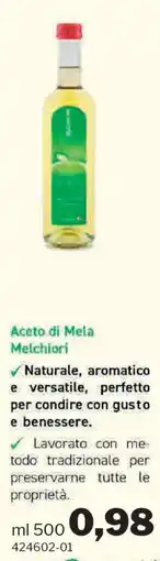 GrosMarket Aceto di Mela Melchiori offerta