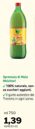 GrosMarket Spremuta di Mela Melchiori offerta