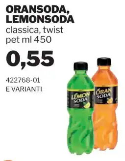 GrosMarket ORANSODA, LEMONSODA classica, twist offerta