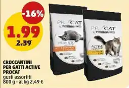 PENNY CROCCANTINI PER GATTI ACTIVE PROCAT offerta