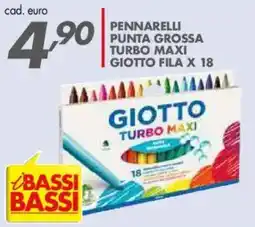 Italmark PENNARELLI PUNTA GROSSA TURBO MAXI Giotto offerta
