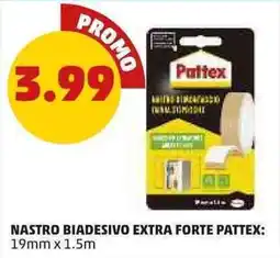 PENNY Nastro biadesivo extra forte Pattex offerta
