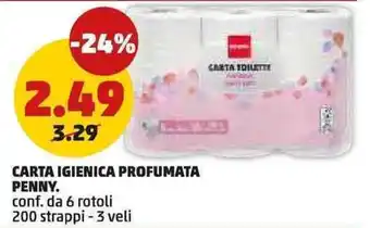 PENNY Carta igienica profumata Penny offerta