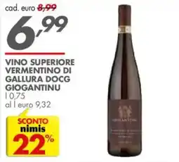 Italmark Vino Superiore Vermentino di Gallura DOCG Giogantinu offerta