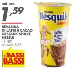 Italmark Beverage of milk and cocoa Nesquik Shake Nestlé offerta