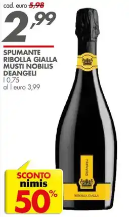Italmark Spumante Ribolla Gialla Musti Nobilis Deangeli offerta