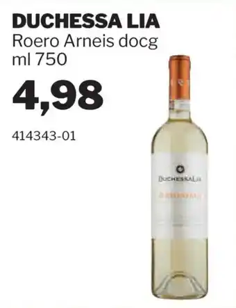 GrosMarket Duchessa Lia Roero Arneis docg offerta