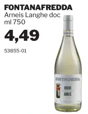 GrosMarket FONTANAFREDDA Arneis Langhe doc offerta